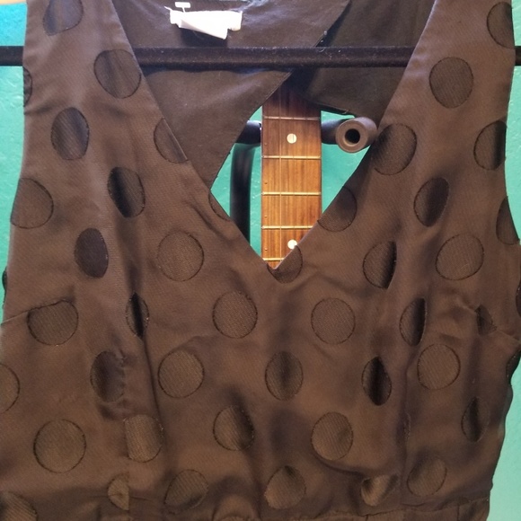 Open back polka dot swing dress - Picture 3 of 4